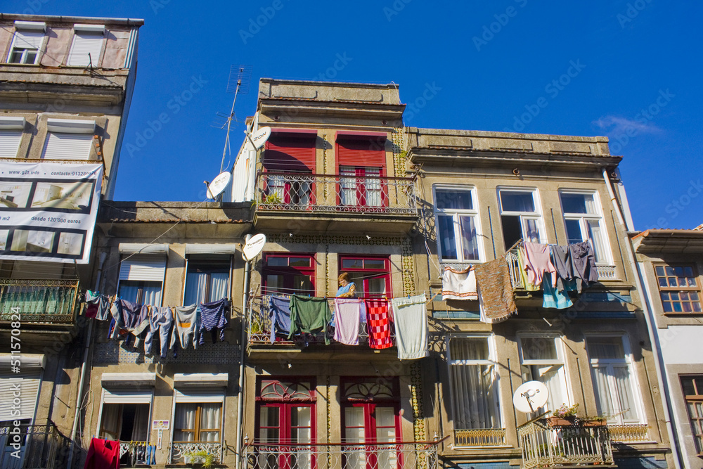 Picturesque architecture of Old Town in Porto, Portugal Picturesque architecture of Old Town in Porto, Portugal