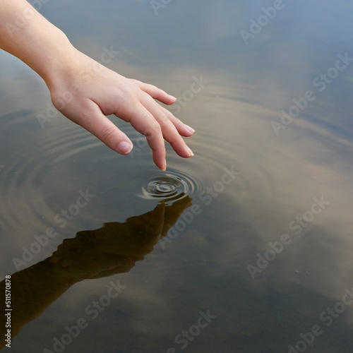 Slika na platnu Patterns in a pond