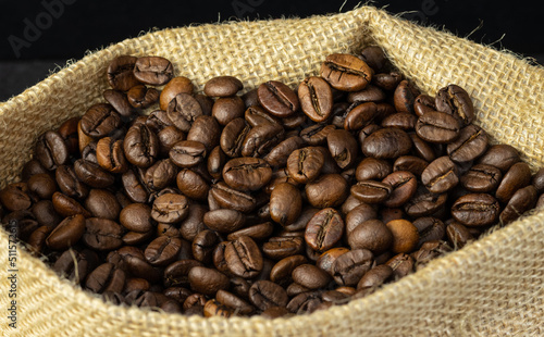 Many coffee beans, close up © Brukoikstudy