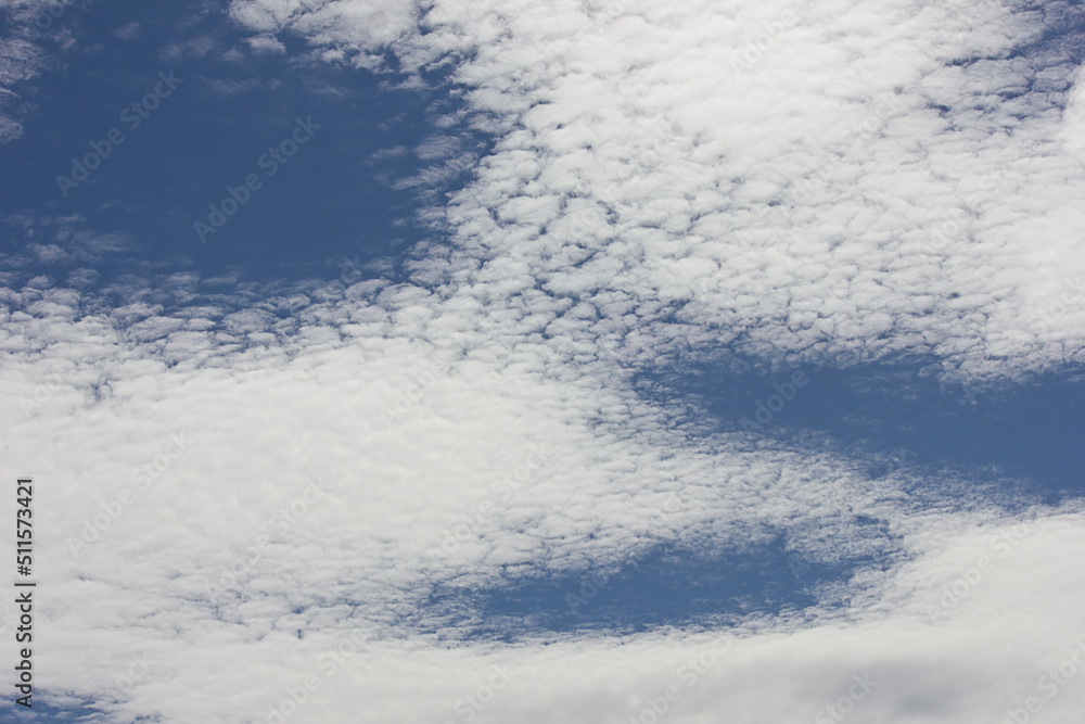 abstract background blue sky with beautiful white clouds