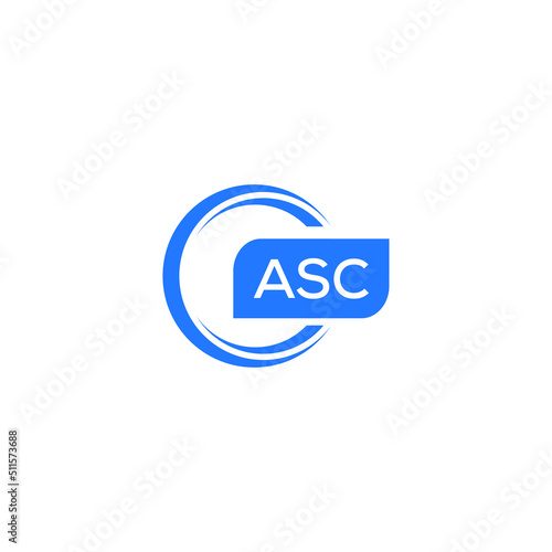 ASC letter design for logo and icon.ASC typography for technology, business and real estate brand.ASC monogram logo.vector illustration.