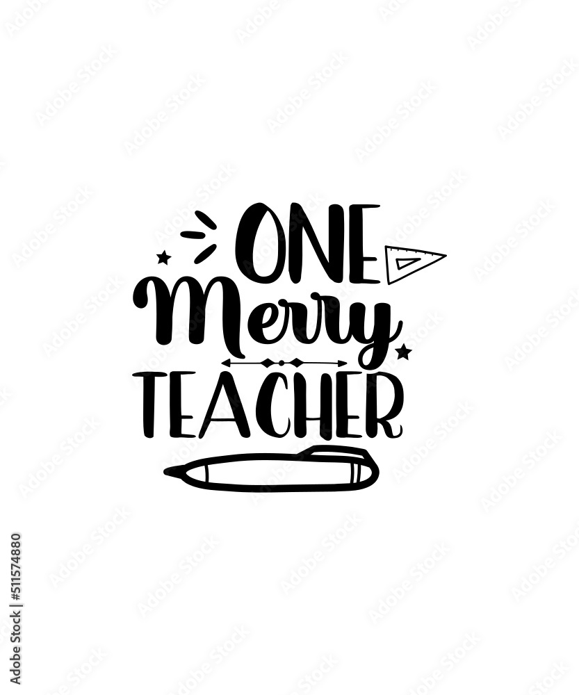 Fototapeta premium Teacher Svg Bundle, Teacher Png Svg, Teacher svg for Cricut, svg Files for Cricut, Teacher Life Svg, Funny Teacher Clipart Bundle