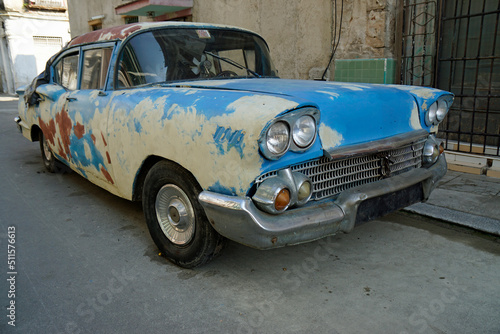 old classic car in the streets of havana