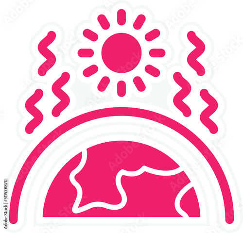 Greenhouse Effect Icon Style