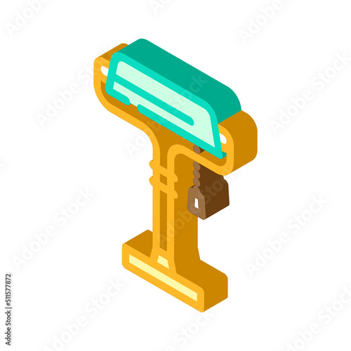 workplace table lamp isometric icon vector. workplace table lamp sign. isolated symbol illustration