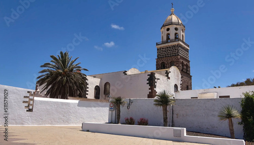 beautiful photographic image of Teguise, on the island of Lanzarote. Canary Islands. Spain