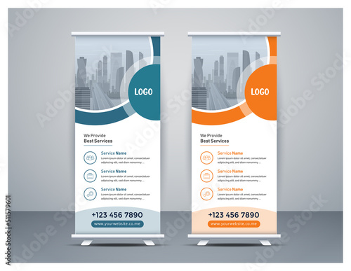 Professional, Clean and Modern Corporate Business Roll up Banner Template