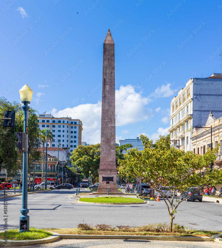 Partial view of the Petrópolis Obelisk