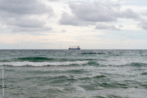 Boat Off of Sebastian Street Beach in Fort Lauderdale, Florida © Julio