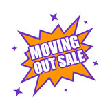 Tag moving out sale promo text
