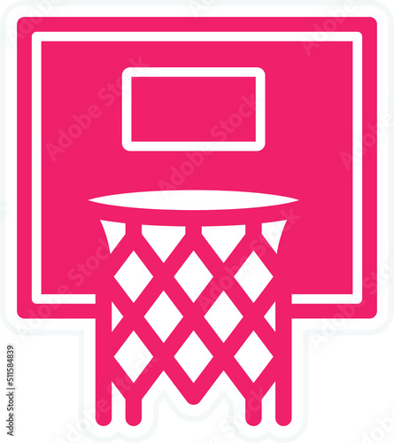 Basketball Hoop Icon Style