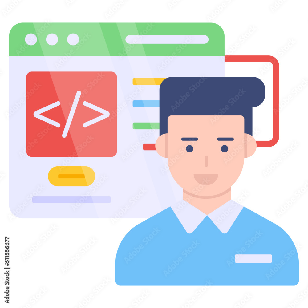 Trendy vector design of web programming Trendy vector design of web programming