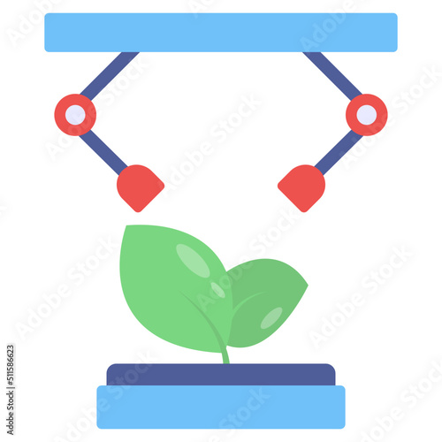Editable design icon of smart farming