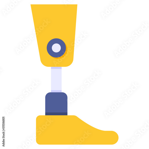 Perfect design icon of artificial leg
