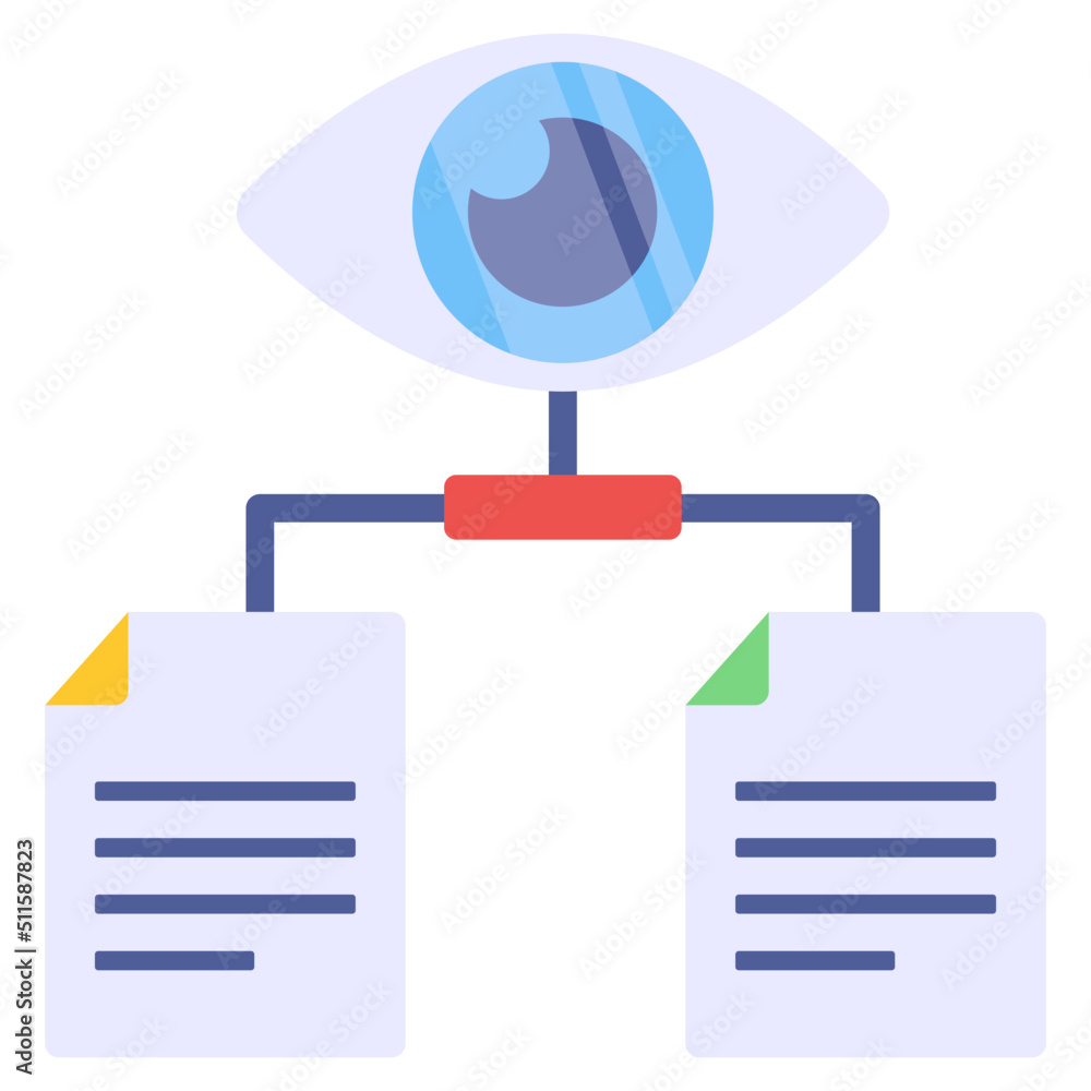 Editable design icon of business report network Editable design icon of business report network