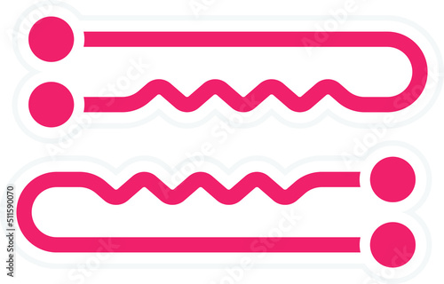 Hair Pin Icon Style
