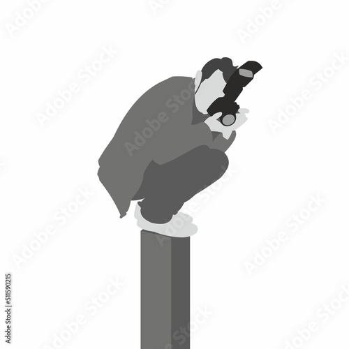 Professional photographer illustration