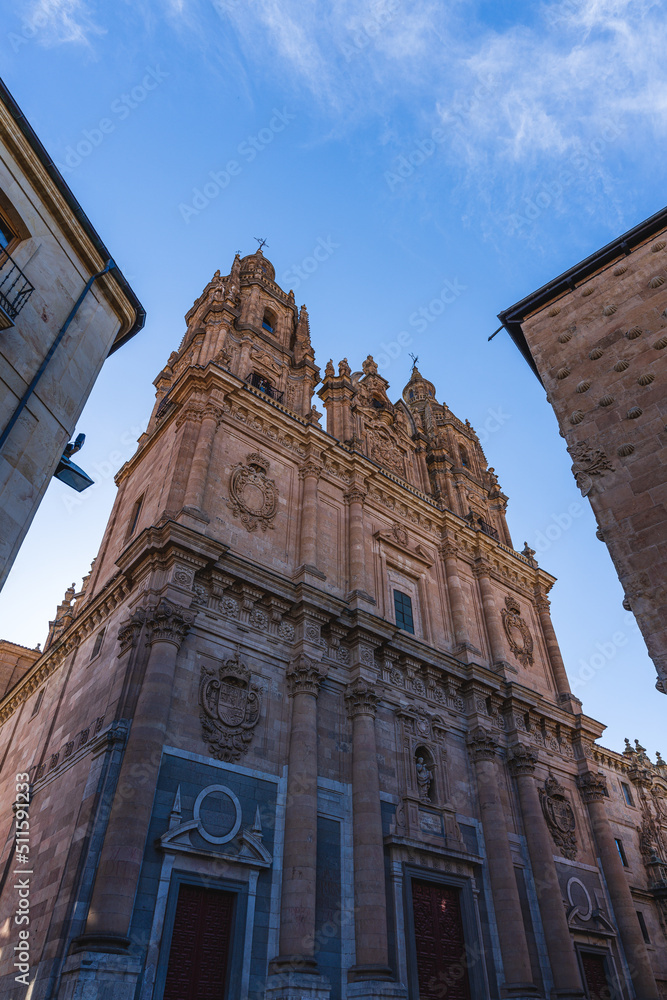 Fototapeta premium Church of La Clerecia in the city of Salamanca, in Spain.