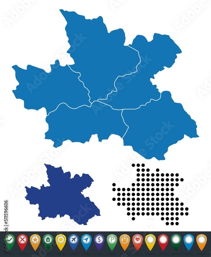 Set maps of Hradec Králové Region