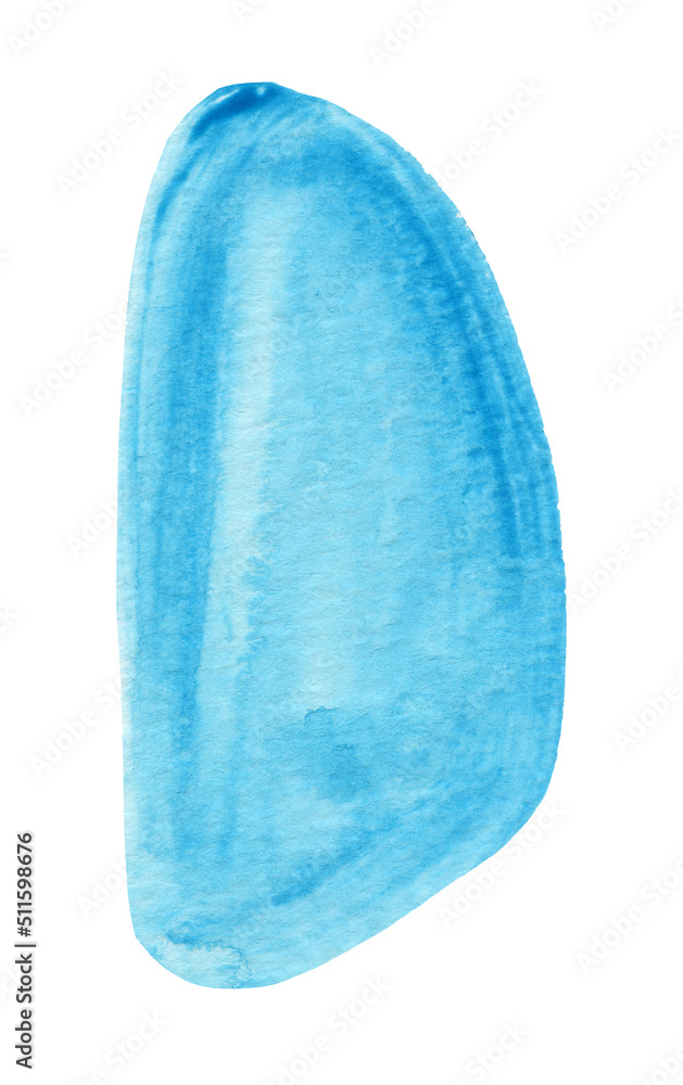 Abstract form in blue, suitable as a separate element or background. Hand drawn on a white background. Abstract form in blue, suitable as a separate element or background. Hand drawn on a white background.