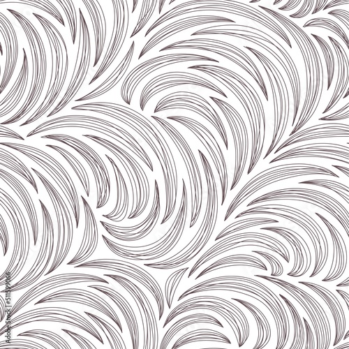 seamless abstract white and black background.Geometric pattern with wavy stripes. Vector doodle patterns.