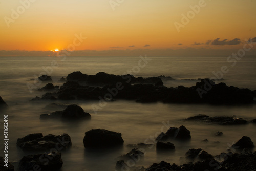 Long exposure at the beach