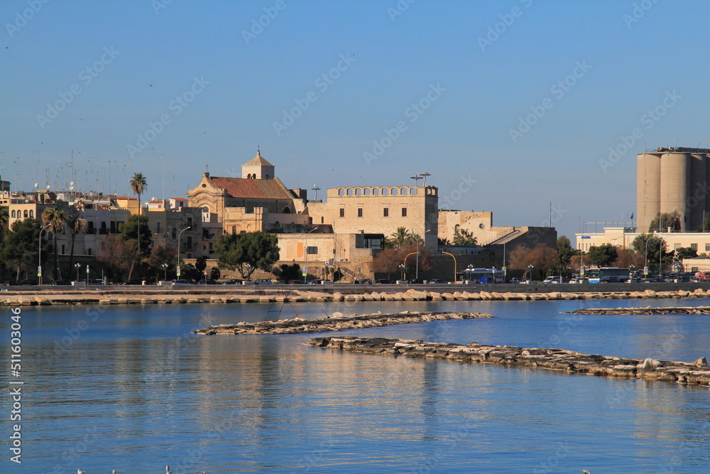 Cityscape of the old city of Bari