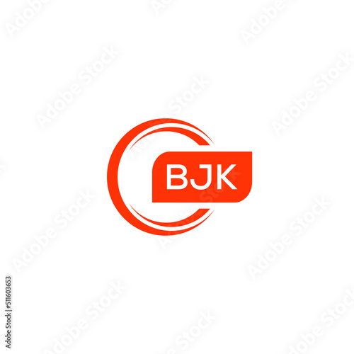 BJK letter design for logo and icon.BJK typography for technology, business and real estate brand.BJK monogram logo.vector illustration. photo