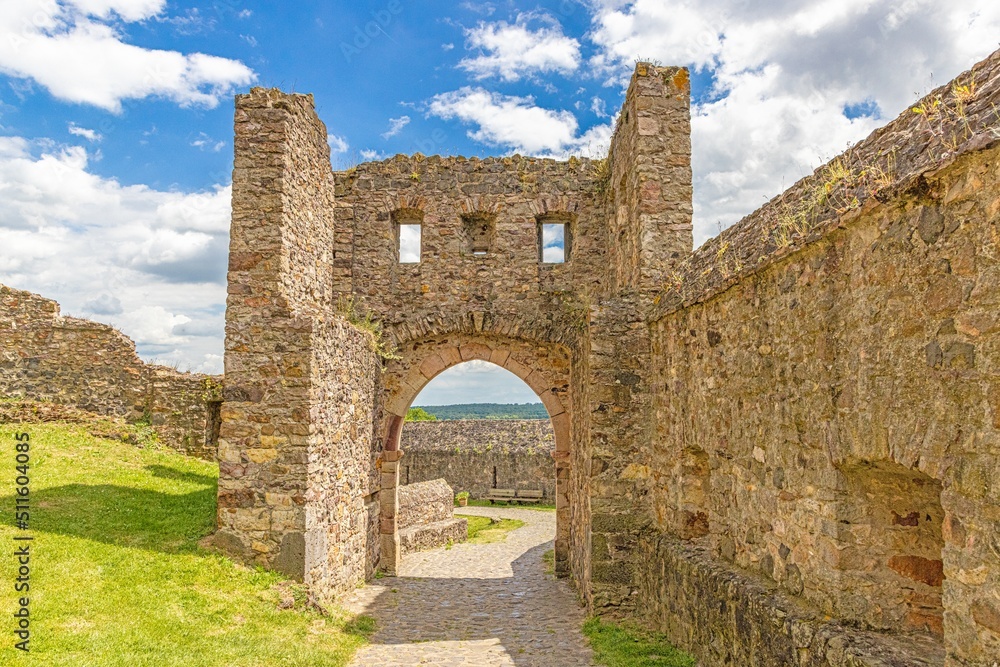 Image from the historic German castle ruins Muenzenberg in hesse