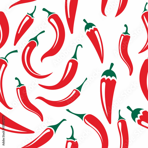 Red chili pepper pattern