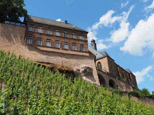 Stadt Saarburg an der Saar – Ansichten von der Saarseite -  inmitten von Weinbergen in Rheinland-Pfalz photo