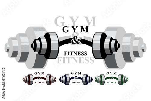 Fitness Logo Design vector illustrationicon photo