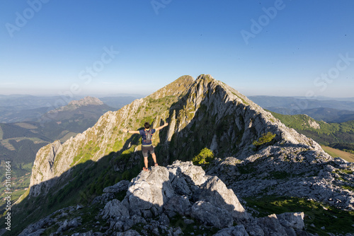 Kurutzeta mountain and surrounding area in Urkiola natural park in the Basque Country (Spain) photo