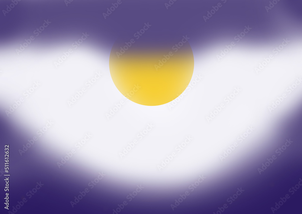 Dark blue gradient background with full moon covered in dark clouds Dark blue gradient background with full moon covered in dark clouds
