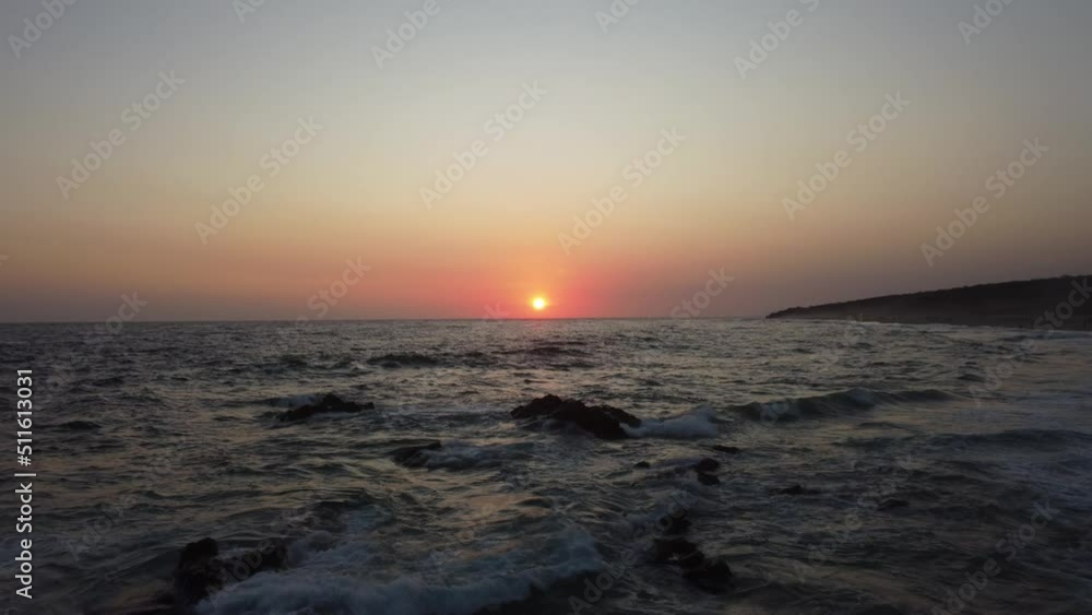 Beautiful sunset in Bacocho beach, Mexico Beautiful sunset in Bacocho beach, Mexico