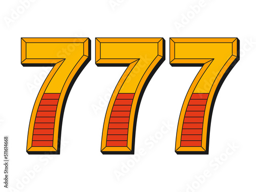 Triple Seven, Slot Machine Machine, Lucky Number 777