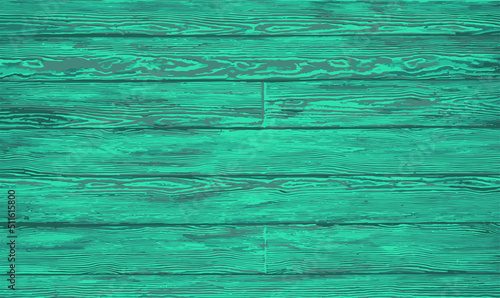 Crackled green paint finish on wood planks. Aged reclaimed barn wood. 