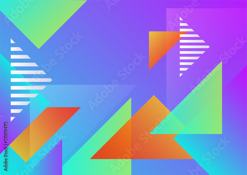 Colorful abstract background with geometric shapes