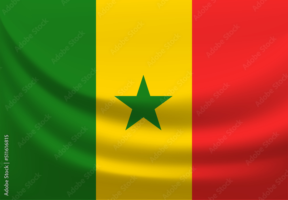 Naklejka premium Senegal flag