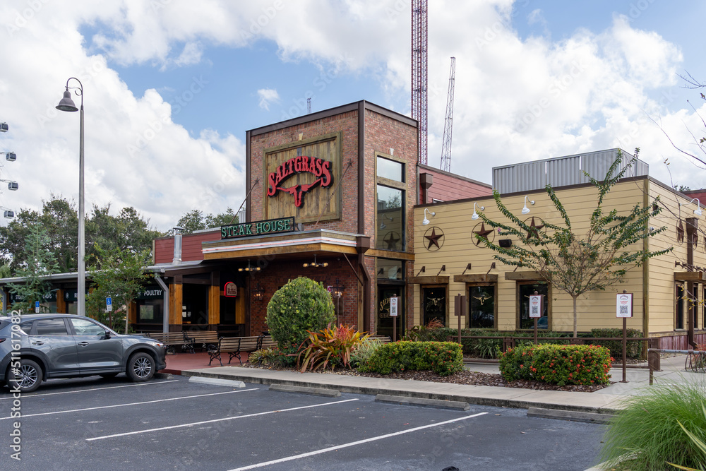 Orlando, FL, USA January 5, 2022 A Saltgrass Steak House is shown in