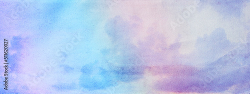 artistic soft cloud and sky with a pastel colored pink to blue gradient