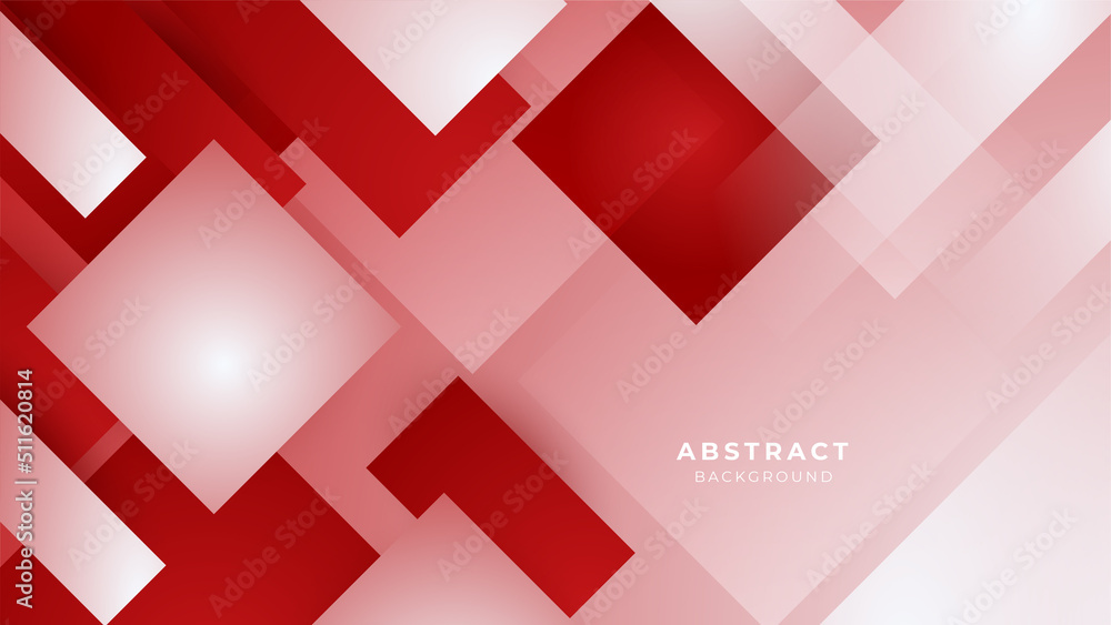 Red abstract background with white geometric shapes Red abstract background with white geometric shapes