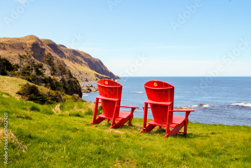 view point of the cliffs of gros morne national park canada, unesco site