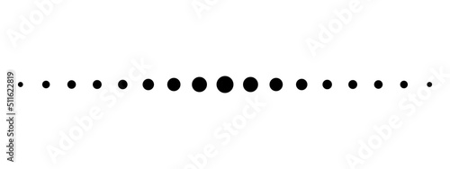 Set of dots. dot line. Dotted line simple shape vector
