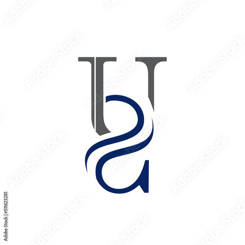 logo design icon letter u s