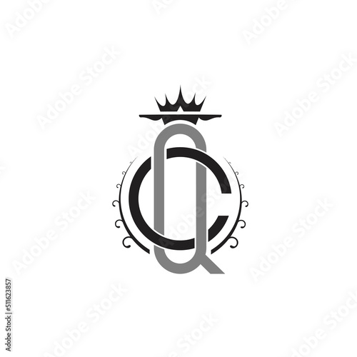 logo design template letter c q
