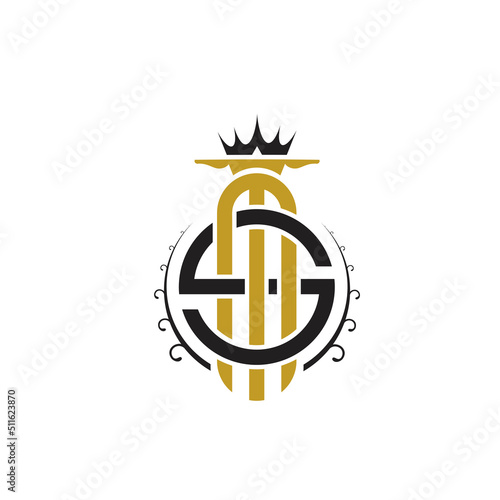 Foto logo design template letter m s