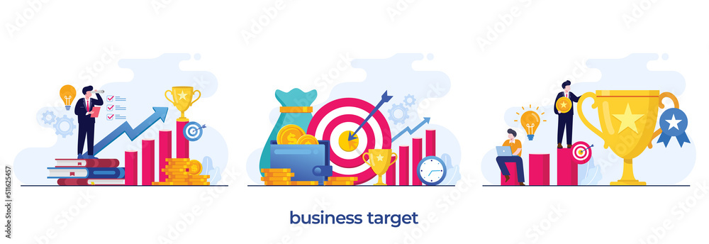 business target concept, business analyst, teamwork, achievement, planning and strategy, dart, flat illustration vector business target concept, business analyst, teamwork, achievement, planning and strategy, dart, flat illustration vector