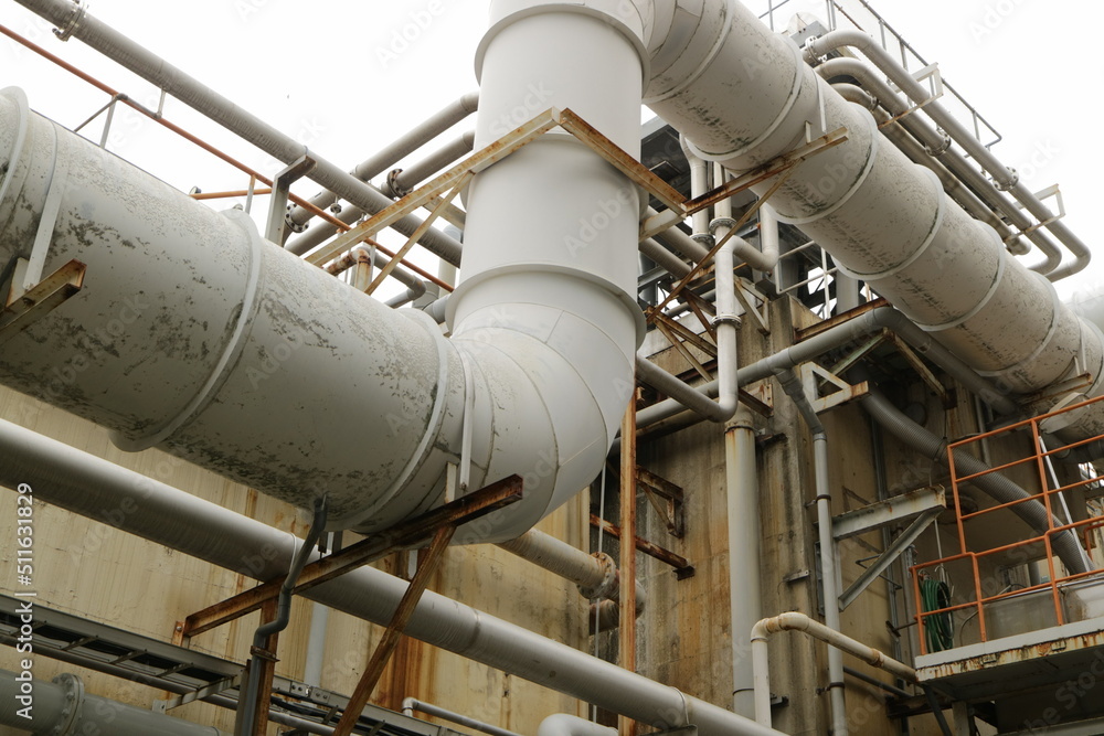 chemical plant in the factory chemical plant in the factory
