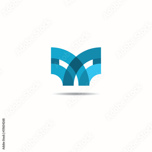 abstract logo design and Letter W 	